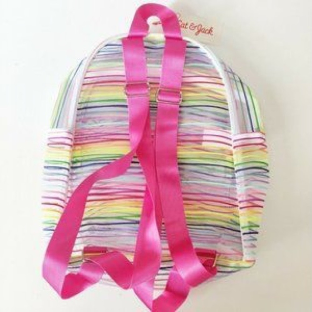 Cat & Jack Rainbow Stripe Mesh Backpack - Picture 2 of 4